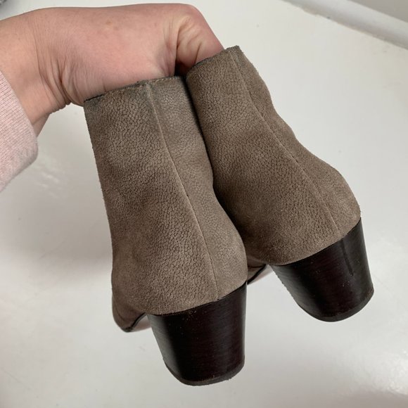 Aquatalia Suede Leather Ankle Booties 7 - Picture 5 of 8